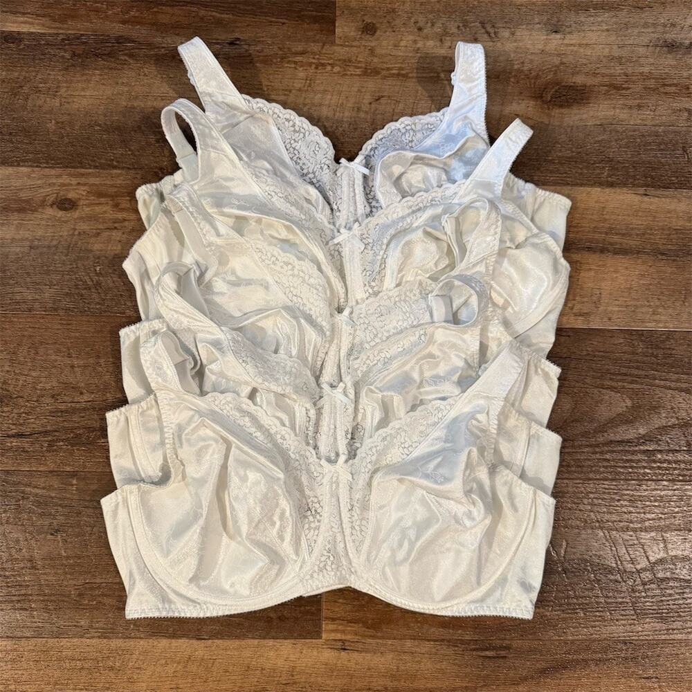 42D Playtex Signature Floral Unlined Full-Figure Underwire Lot of 5 Bras 4422